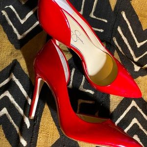 Jessica Simpson Cassani Pumps Red Muse Patent